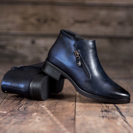 M.Daszyński Botas bajas azul marino 1 M.Daszyński Botas bajas azul marino 1