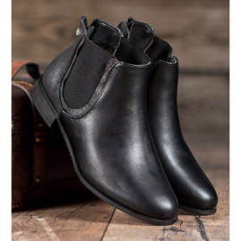 Cm Paris Botines Chelsea negros clásicos 4