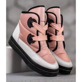 Weide Botas de nieve rosas rosado 2