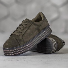 Bestelle Zapatos deportivos de gamuza multicolor gris 3