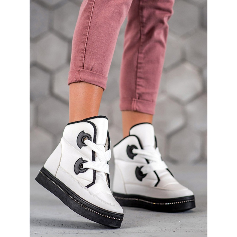 Weide Botas de nieve blancas blanco 1