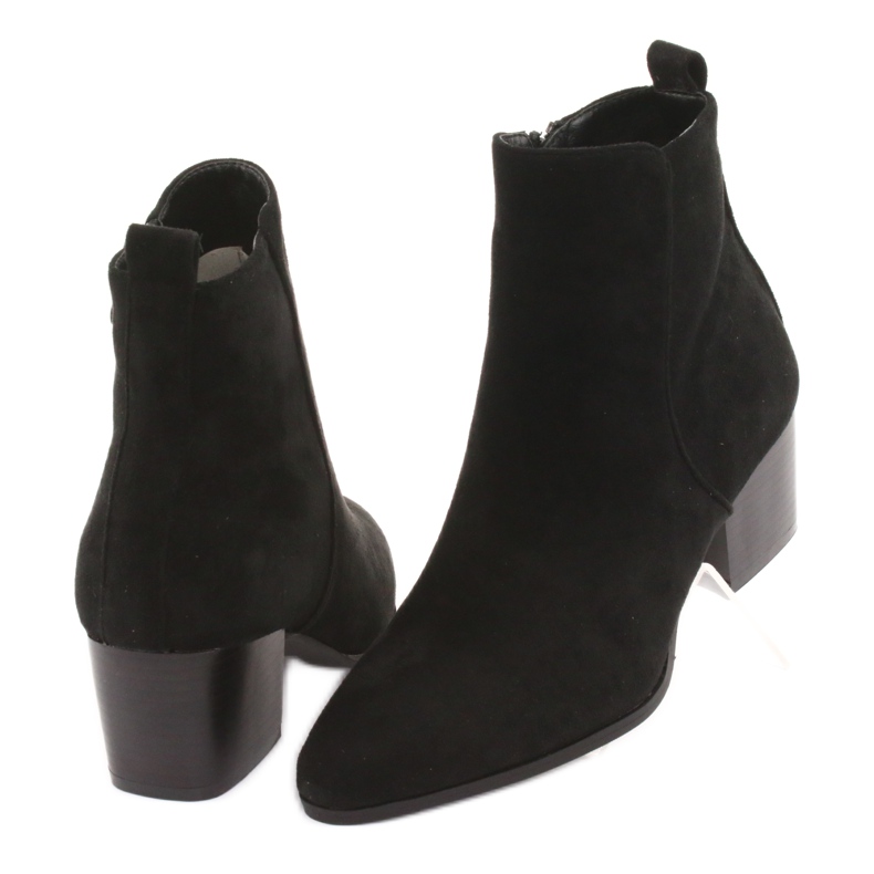 Botas de gamuza Filippo 922 negras negro 4