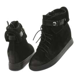 M.Daszyński Zapatillas negras con cremallera 143 negro 4 M.Daszyński Zapatillas negras con cremallera 143 negro 4