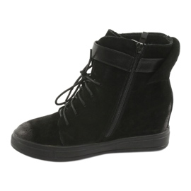 M.Daszyński Zapatillas negras con cremallera 143 negro 2 M.Daszyński Zapatillas negras con cremallera 143 negro 2