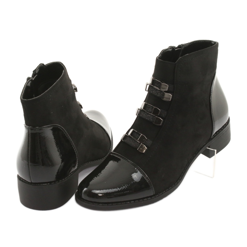 M.Daszyński Botas negras Jodhpur negro 4