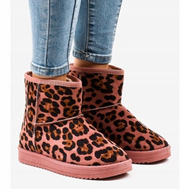Leopardo cálido esquimal rosa 7602-PA multicolor 1