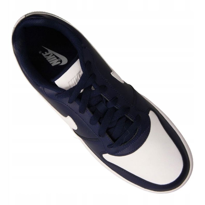 Zapatillas Nike Ebernon Low M AQ1775-401 blanco azul marino 2