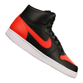 Calzado Nike Ebernon Mid M AQ1773-005 negro rojo 2
