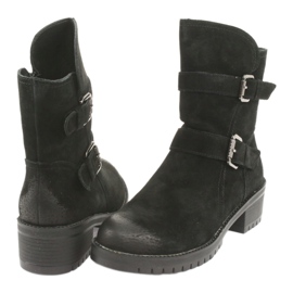 M.Daszyński Botas de piel de ante negro Daszyński 161 4 M.Daszyński Botas de piel de ante negro Daszyński 161 4