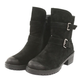 M.Daszyński Botas de piel de ante negro Daszyński 161 3 M.Daszyński Botas de piel de ante negro Daszyński 161 3