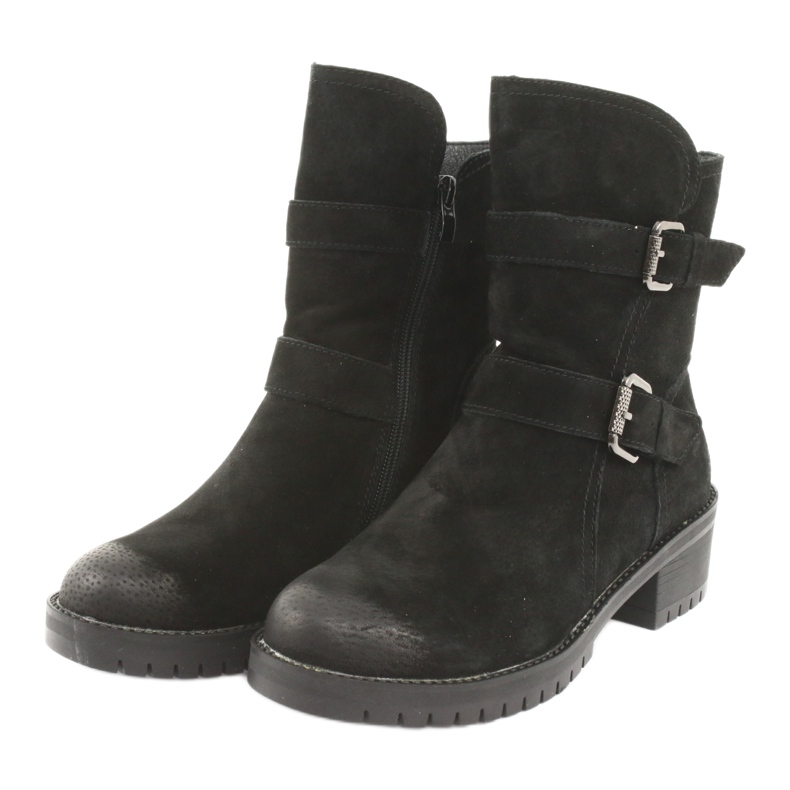 M.Daszyński Botas de piel de ante negro Daszyński 161 3 M.Daszyński Botas de piel de ante negro Daszyński 161 3