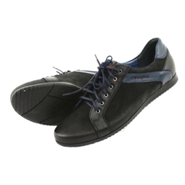 Nikopol Calzado deportivo para hombre negro azul marino 5