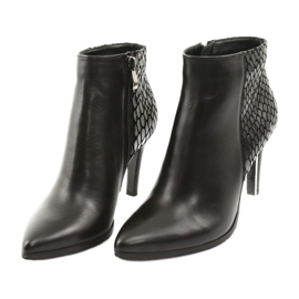 Botas Espinto negras de tacón alto negro 3