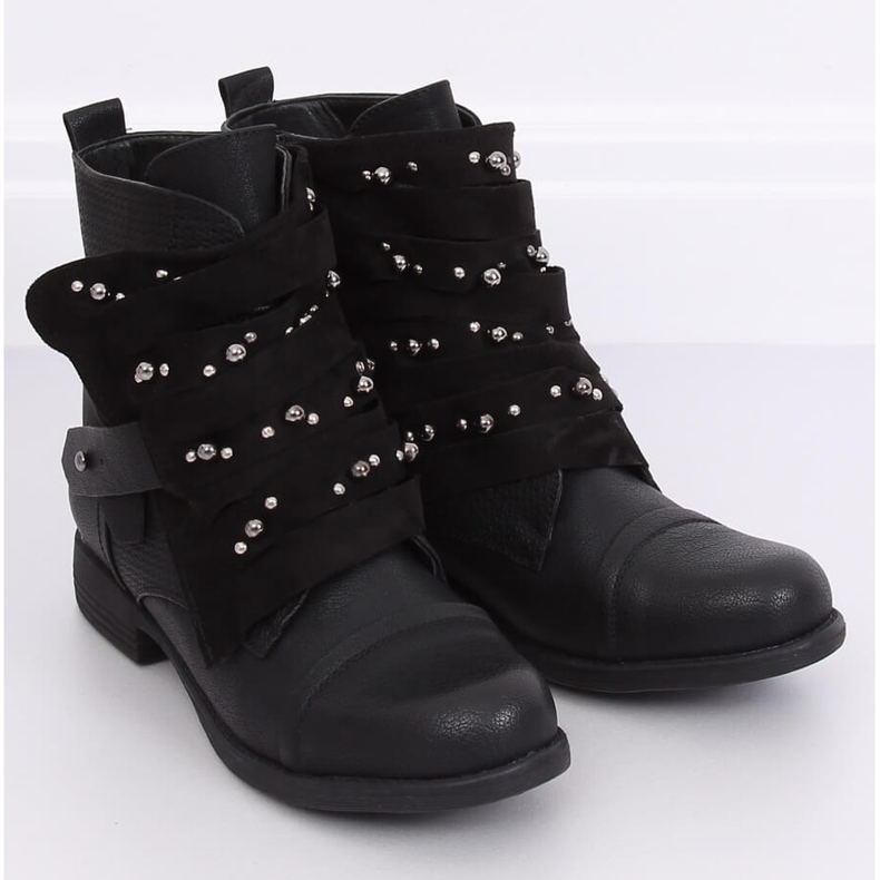 Botas militares negras de mujer 836-PA Black negro 1