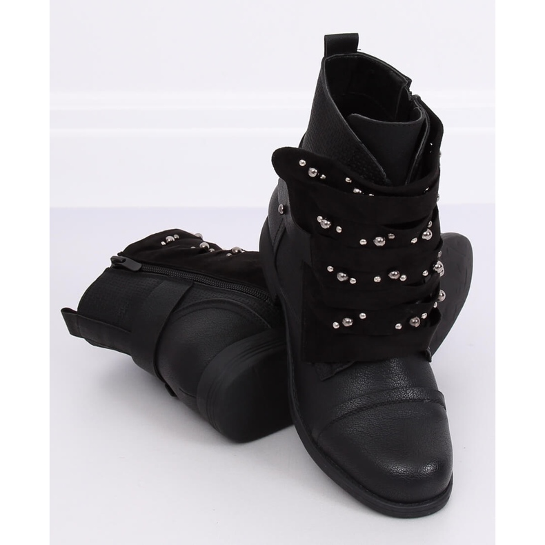 Botas militares negras de mujer 836-PA Black negro 2