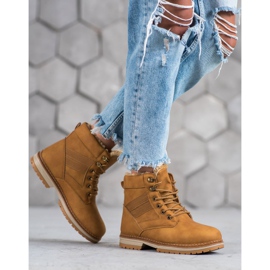 SHELOVET Botas de invierno camel marrón multicolor 1 SHELOVET Botas de invierno camel marrón multicolor 1