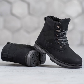 SHELOVET Botas de invierno negras negro 4