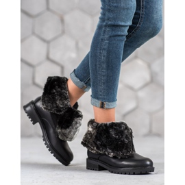 Seastar Botas con vástago enrollable negro 4