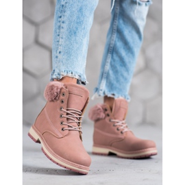 Botas con purpurina MCKEYLOR rosa 1