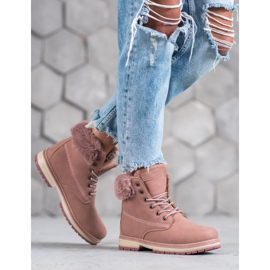 Botas con purpurina MCKEYLOR rosado 4