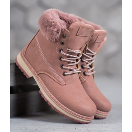 Botas con purpurina MCKEYLOR rosa 2