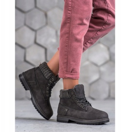 SHELOVET Tramperos de moda gris 5
