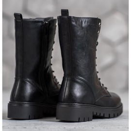 SHELOVET Botines negros de Glany 3