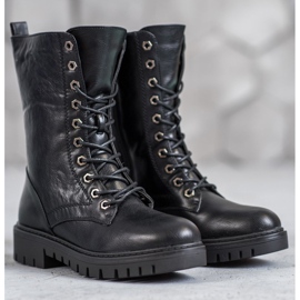 SHELOVET Botines negros de Glany 4
