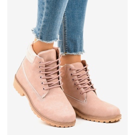 Botas de montaña rosas sin aislamiento W-3033 rosado 2