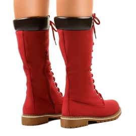 Botas rojas aisladas PE106 rojo 3