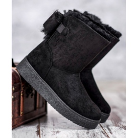 SHELOVET Mukluki con un arco negro 2