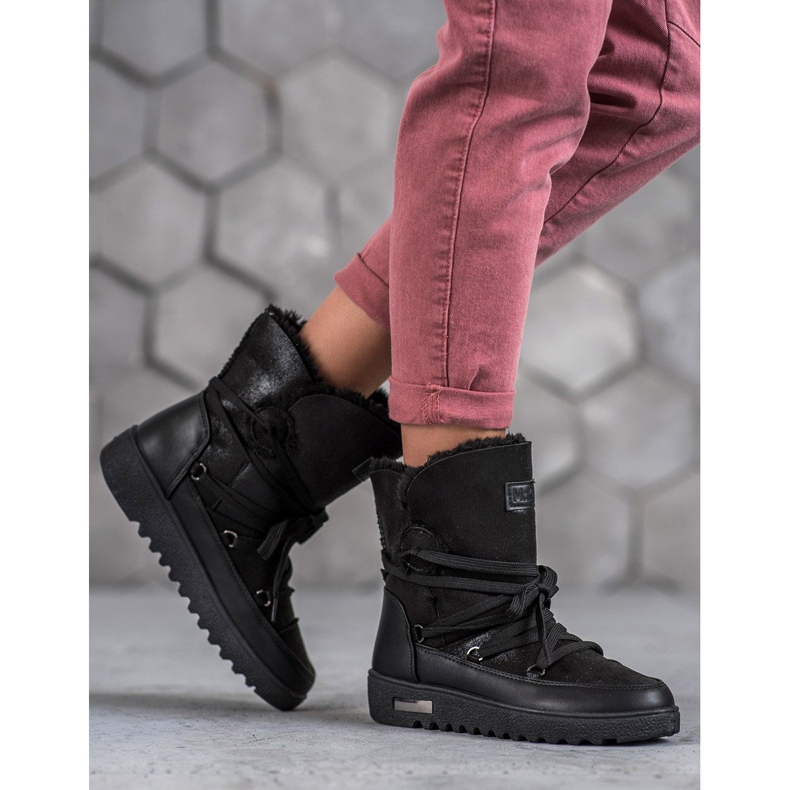 Botas de nieve MCKEYLOR con purpurina negro 2 Botas de nieve MCKEYLOR con purpurina negro 2