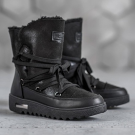 Botas de nieve MCKEYLOR con purpurina negro 4