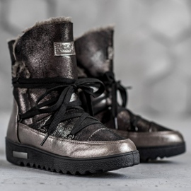 Botas de nieve MCKEYLOR con purpurina gris 2