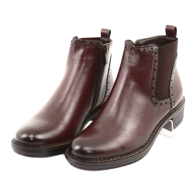 Botines Jodhpur boots Filippo 957 burdeos marrón 3