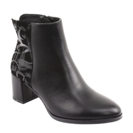 Botas con estilo en el poste negro Sergio Leone 521 1