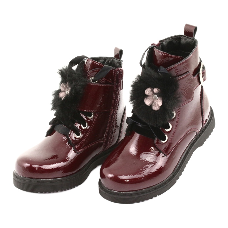 Botas barnizadas de latas Evento 1438 negro rojo multicolor 3 Botas barnizadas de latas Evento 1438 negro rojo multicolor 3