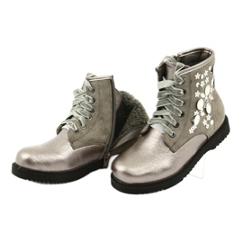Miss Girls 'Girls barnizadas con lentejuelas grises gris 1433 4