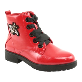 Bota lacada Sergio Leone 530 negro rojo 1