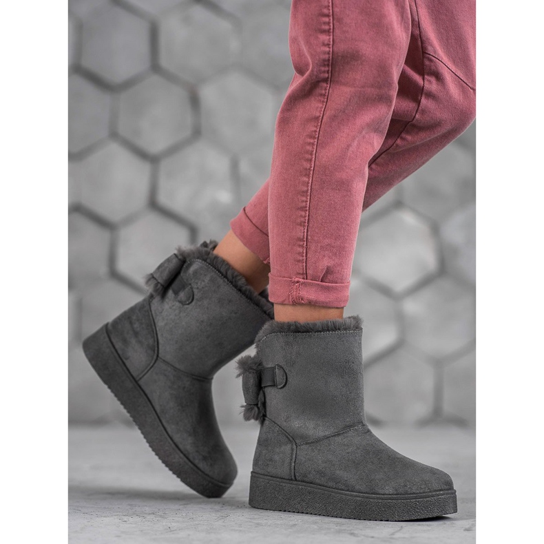 SHELOVET Mukluki con un arco gris 1