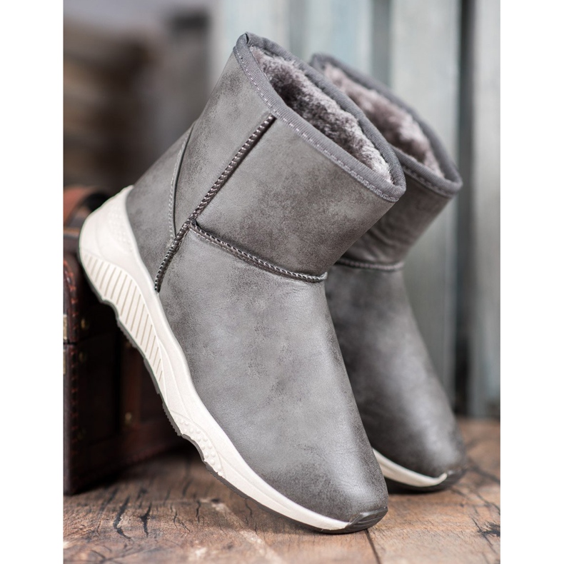 SHELOVET Botas de nieve cómodas gris 1