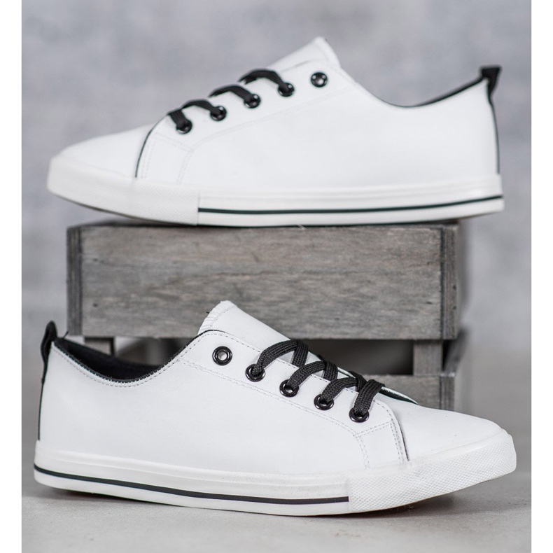 SHELOVET Zapatillas cómodas blanco 2