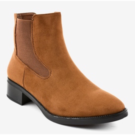 Botines planos marrones para mujer 1552 marrón 1