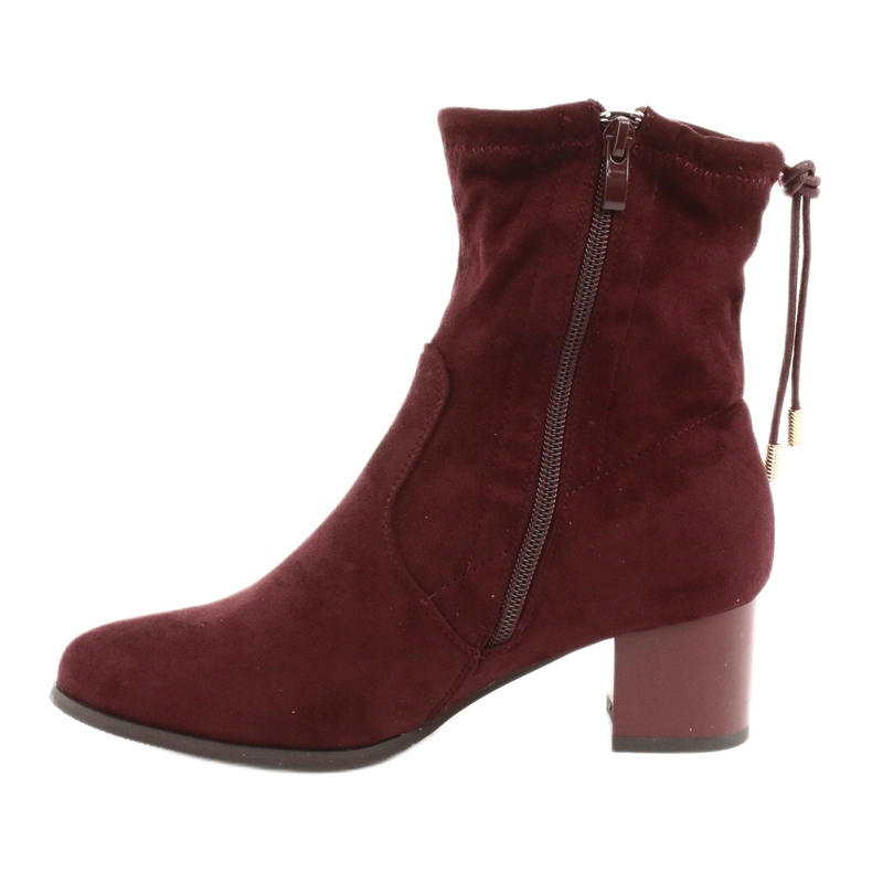 M.Daszyński Botas de ante de tacón alto Daszyński SA58 rojo multicolor 2 M.Daszyński Botas de ante de tacón alto Daszyński SA58 rojo multicolor 2