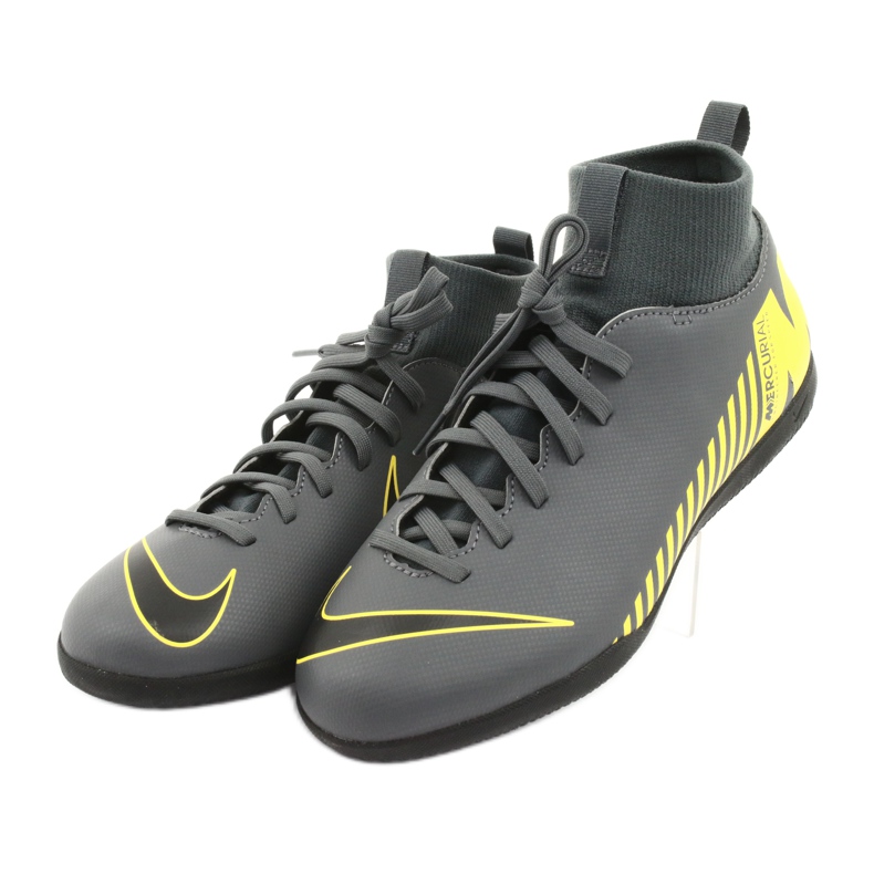 Zapatos de interior Nike Mercurial Superfly X 6 Club Ic Jr AH7346-070 gris 3
