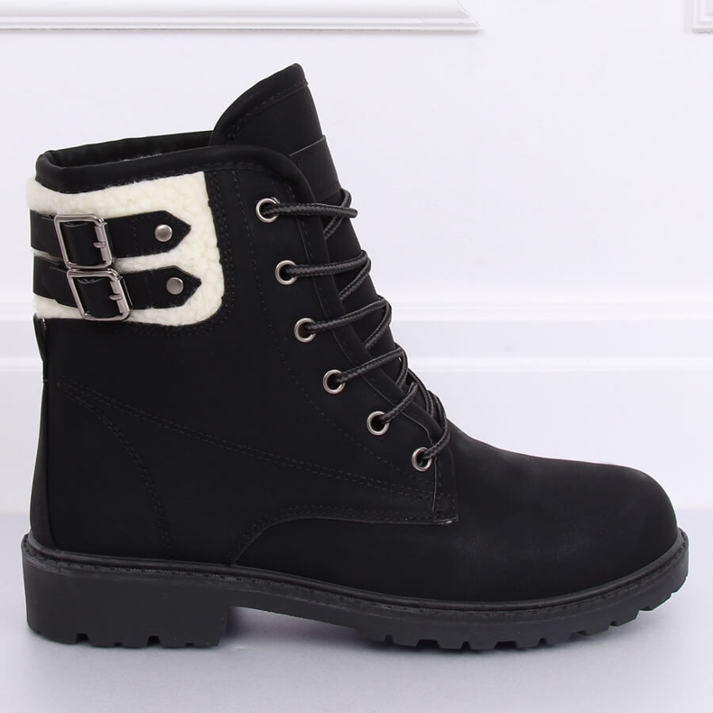Botas negras de madera con aislamiento para mujer 1120-PA Black negro 1