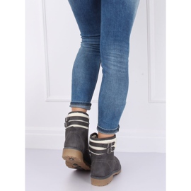 Botas de madera con aislamiento gris para mujer 1120-PA Grey 2 Botas de madera con aislamiento gris para mujer 1120-PA Grey 2