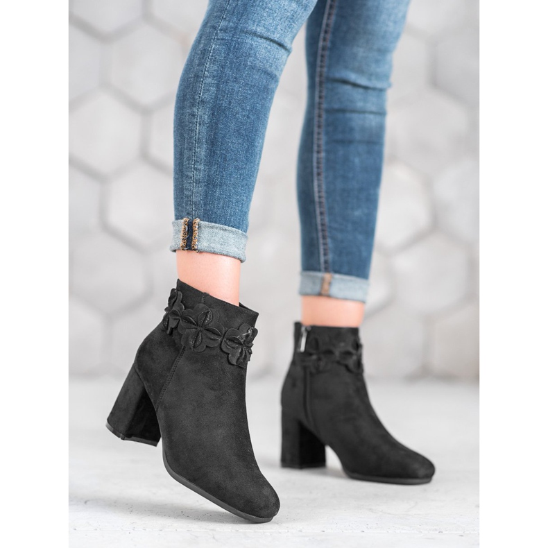 Kylie Botas negras de ante negro 1
