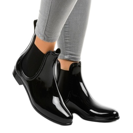 Botas de goma negras cortas ZA-3 negro 2 Botas de goma negras cortas ZA-3 negro 2