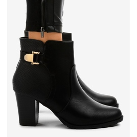 Botines negros con cremallera F168 3